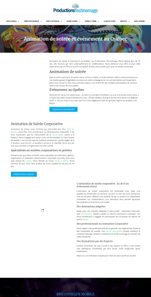 Ancien site des Productions Technomage, avant la refonte